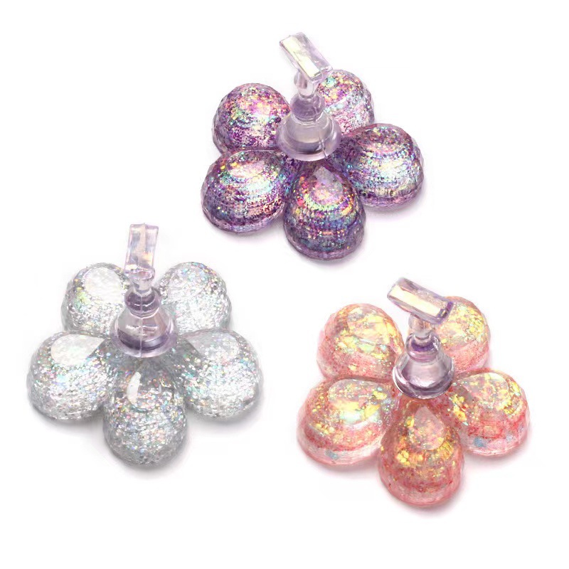 Nuevo manicurista manicurista base de flor de ciruela fantasía de color sequin con imán principiante manicurista fijo manicuras marco de práctica