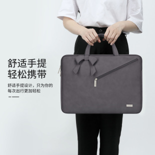Bubm Source Factory High-Value 13inch Bow Multi-Color Optional Computer Bag Sheepskin Laptop Bag