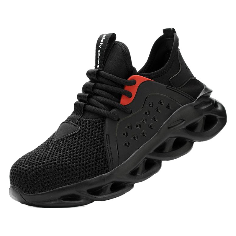 Transfronterizos zapatos de protección transpirable malla de verano de los hombres zapatos de seguridad ligeros zapatos de trabajo zapatos de seguridad