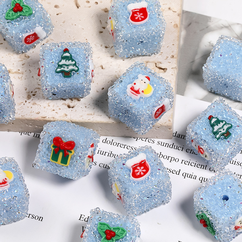 オリジナルクリスマスdiyアクセサリードリル砂糖ビーズ角ビーズdiy携帯電話チェーンアクセサリー散珠卸売り|undefined