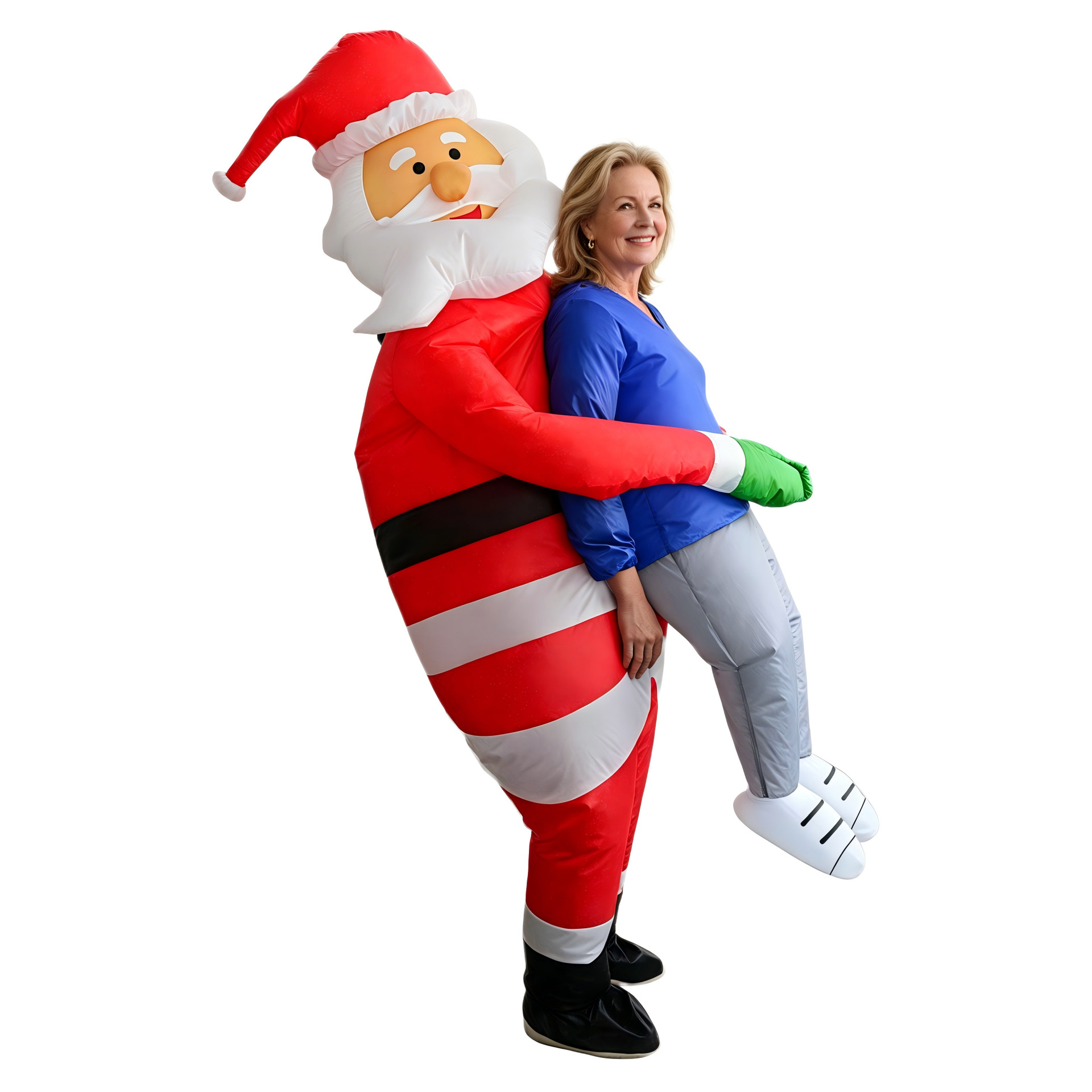 Transfronterizos personalizados trajes inflables de Halloween trajes de fiesta muñecas de tiburones alienígenas tiburones Santa Claus