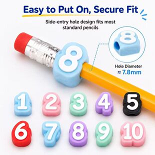 �����ñ�yʽ���¿���N30 Pcs Numbered Pencil Toppers��̖�U