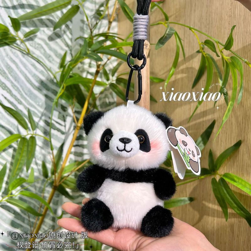 New Genuine Handheld Panda Doll, Cute Blush Panda, Scented Lanyard Handheld Toy, Desk Companion Doll New Genuine Handheld Panda Doll, Cute Blush Panda, Scented Lanyard Handheld Toy, Desk Companion Doll
