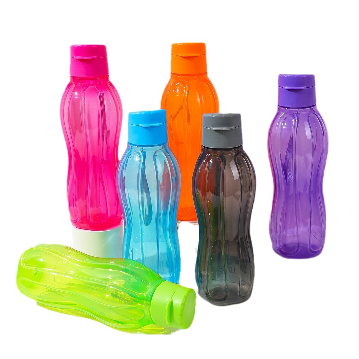 Taza de plástico portátil Comercio exterior original deportes al aire libre taza de agua de gran capacidad de color sólido taza de plástico taza de espacio