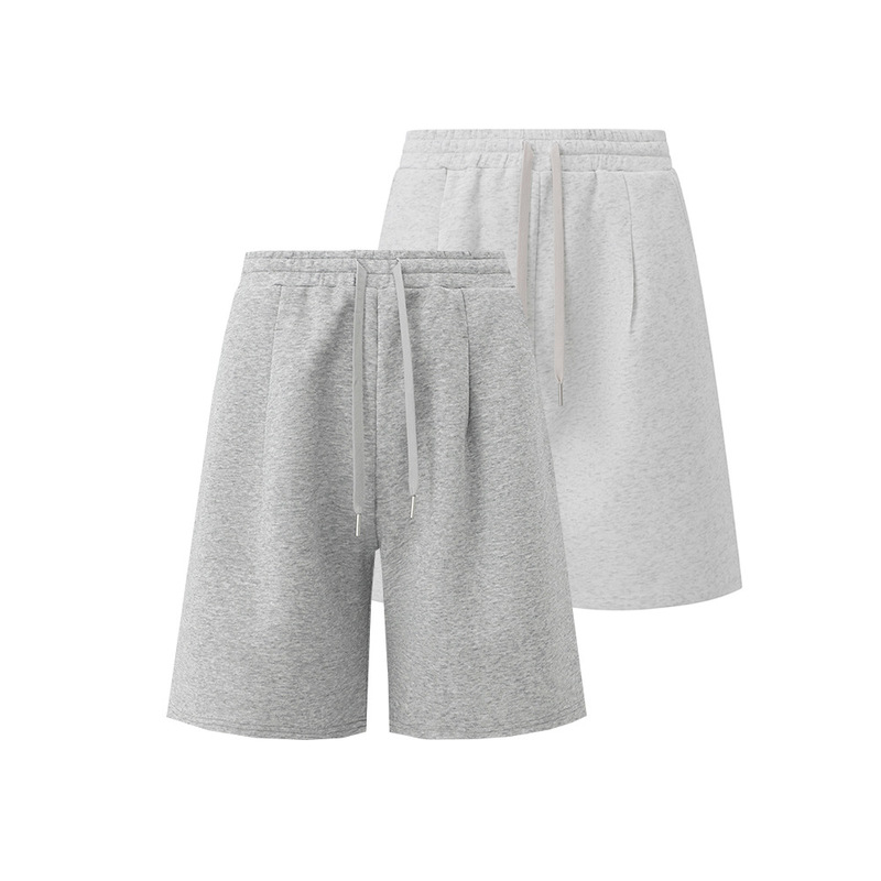 Mr Simple Casual Sports Shorts Men's Korean Work Clothing Pure Cotton Mid-Pants Summer Loose Wide-Leg Five-Point Pants