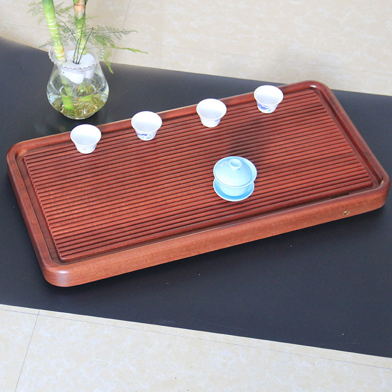 整块实木花梨木茶盘简约家用功夫茶具小茶台原木茶海大号排水托盘