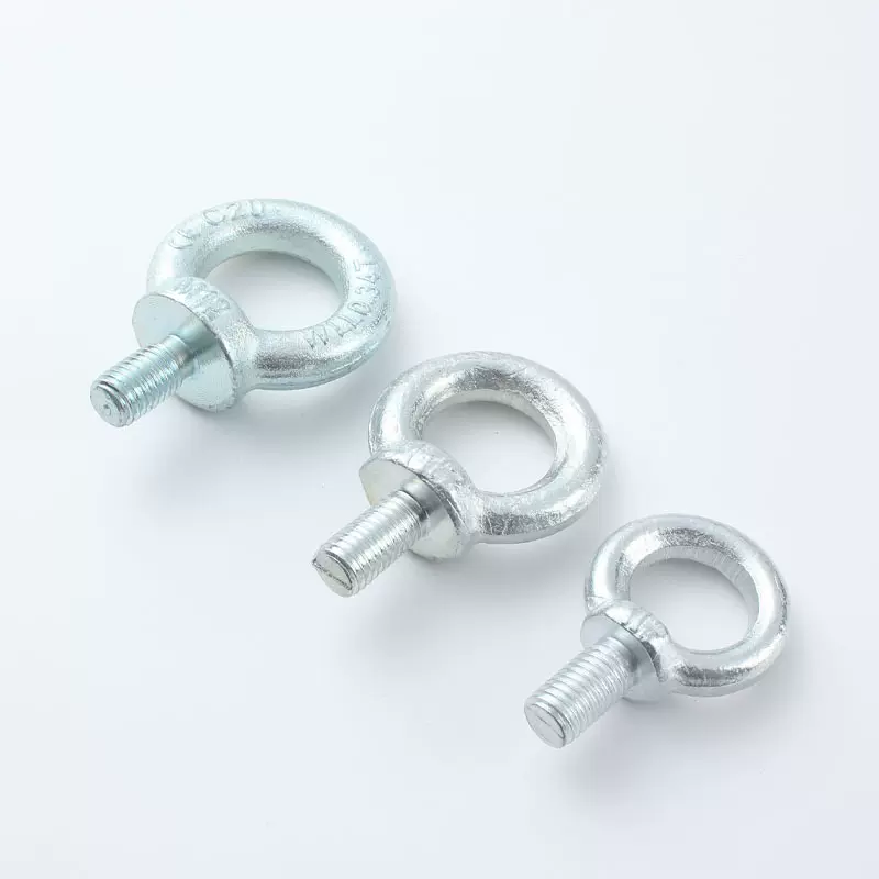 国标打字镀锌吊环螺丝 船用万向吊环 高强度模锻吊环索具厂家供应