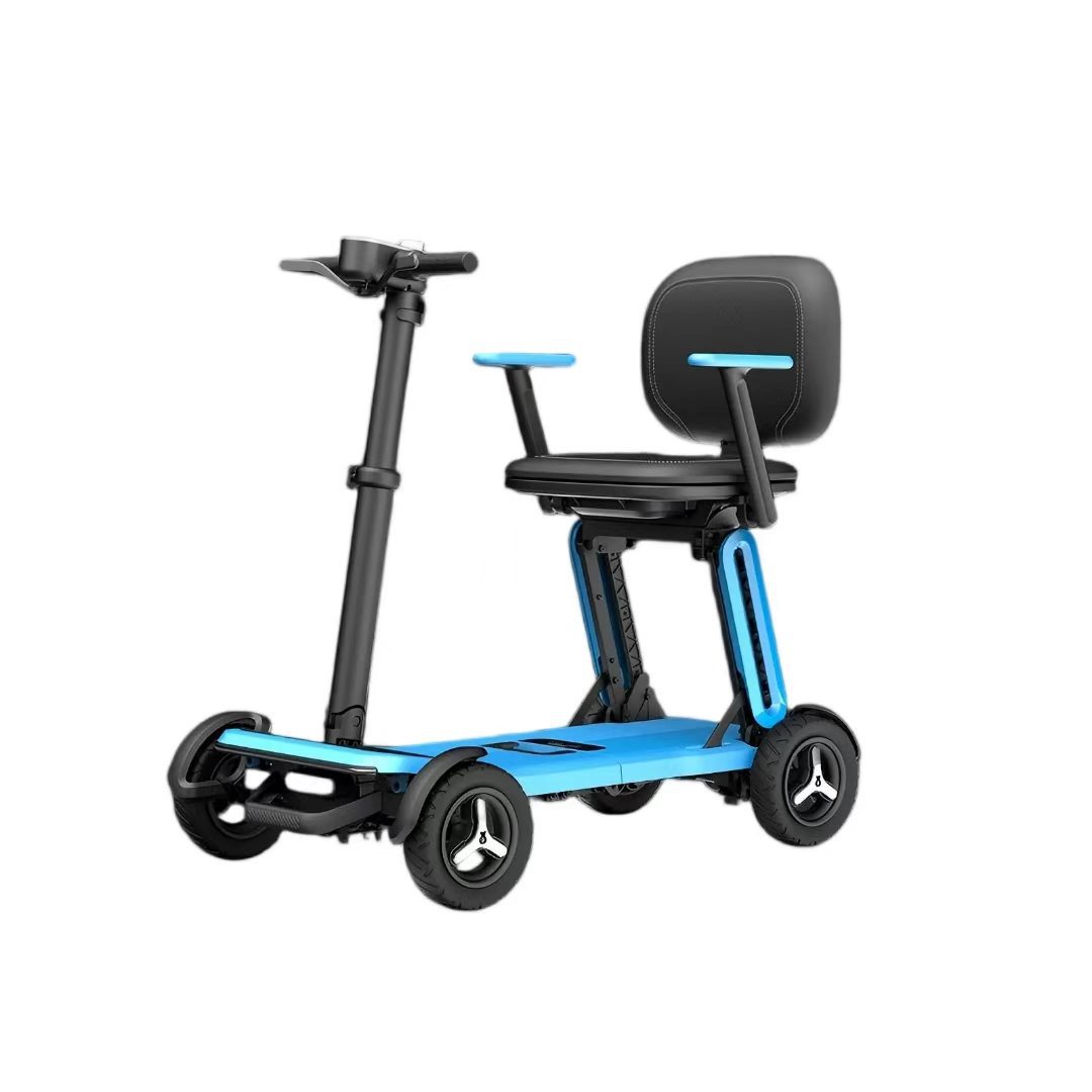Cross-Border Ultra-Light Smart Electric Scooter That Can Be Used on Airplanes, Foldable Electric Vehicle, Electric Tricycle, Mobility Scooter for the Elderly