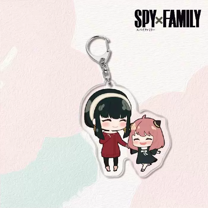Акриловый брелок для ключей (SPY×FAMILY) — двусторонняя миниатюрная подвеска, полупрозрачная двусторонняя печать