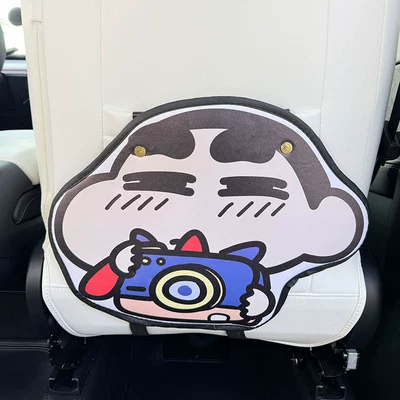 Crayon New Style Cartoon Cute Car Seat Back Anti-Kick Pad Simple and Comfortable Storage Bag Anti-Kick Pad Anti-Dirty Pad (Chair back anti-kick pad) - crayon-shin-chan-anti-kick-pad-1-piece