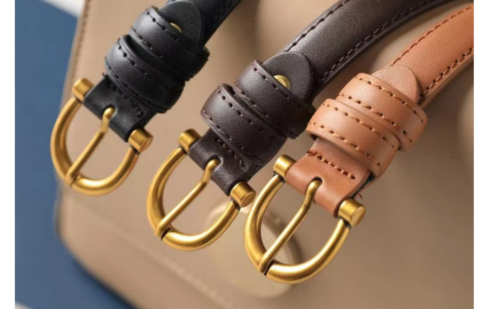 Retro Cowhide Belt For Women, Simple And Versatile Leather Belt_voghion.com