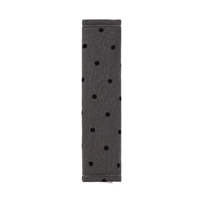 Car Seat Belt Shoulder Cover Seat belt shoulder pad - polka-dot-bow-shoulder-pads-gray