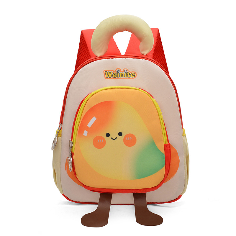 Nueva bolsa infantil de dibujos animados bolsa de frutas transpirable preescolar mochila de niños lindas niñas mochila de jardín de infantes luz