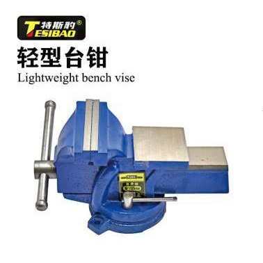 特斯豹重型台虎钳 工作台4寸桌新型家用平口钳剥线钳多功能电工钳