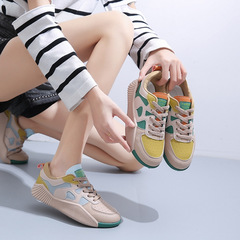 運動鞋女2024新款春季阿甘女鞋輕便軟底百搭休閒鞋潮流跑步鞋跨境