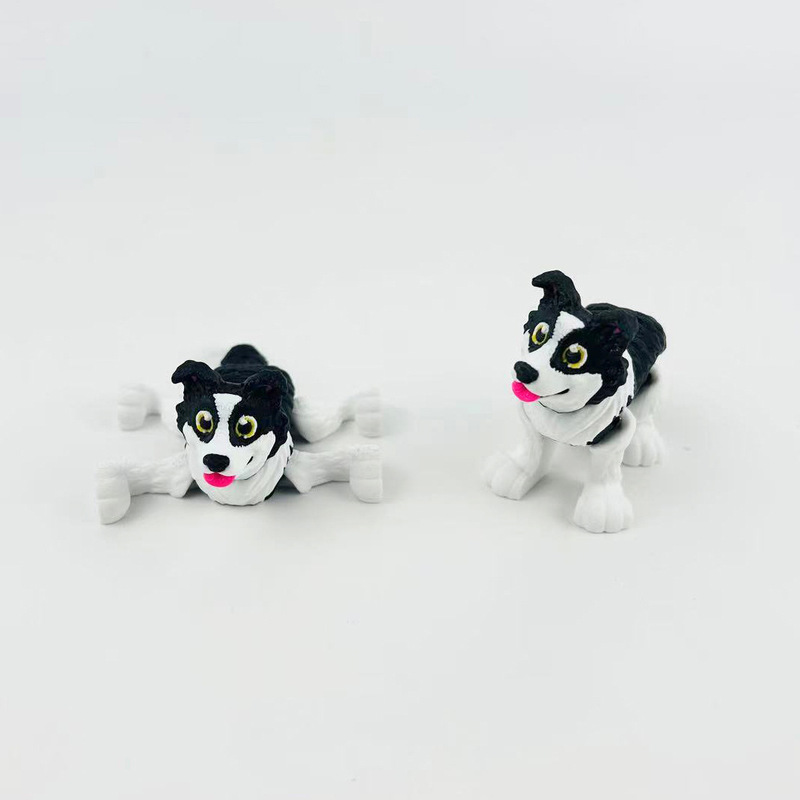 3Dプリントシミュレーション減圧おもちゃ、かわいいペットボーダーコリー犬モデル、フレンチブルドッグ犬デスクトップ装飾品、かわいいギフト|undefined