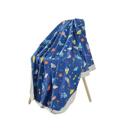 Beanie blanket cotton cartoon baby blanket children's comfort beanie blanket stroller blanket baby blanket