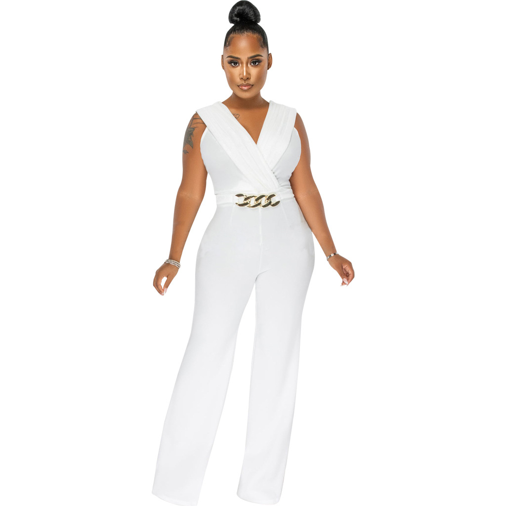 Women's Casual Daily Bodysuits Casual Streetwear Geometric Full Length Jumpsuits display picture 2