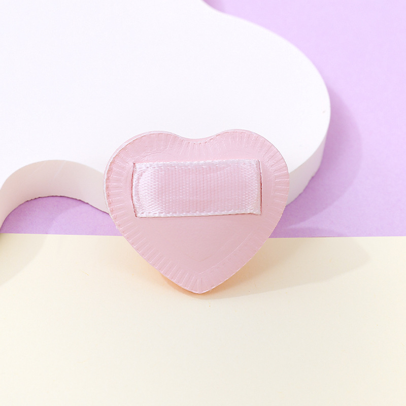 Fábrica personalizada pulgar polvo de algodón amor dedo espesar esponja maquillaje almohadilla herramientas de maquillaje al por mayor