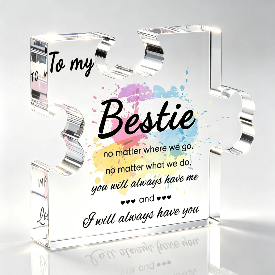 Cross-Border Acrylic Standee Puzzle Decorations for Graduation Season and Christmas, Gifts for Friends, Instagram-Style Desktop Ornaments
