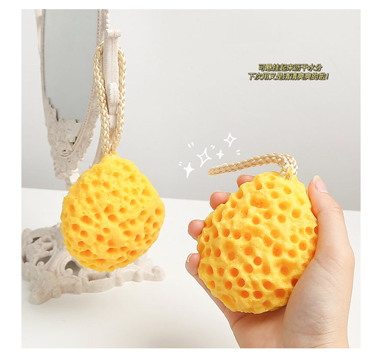 Cute Honeycomb Non-scattered Female Soft Bubble Cute Bath Shower Net Sponge Ball display picture 4