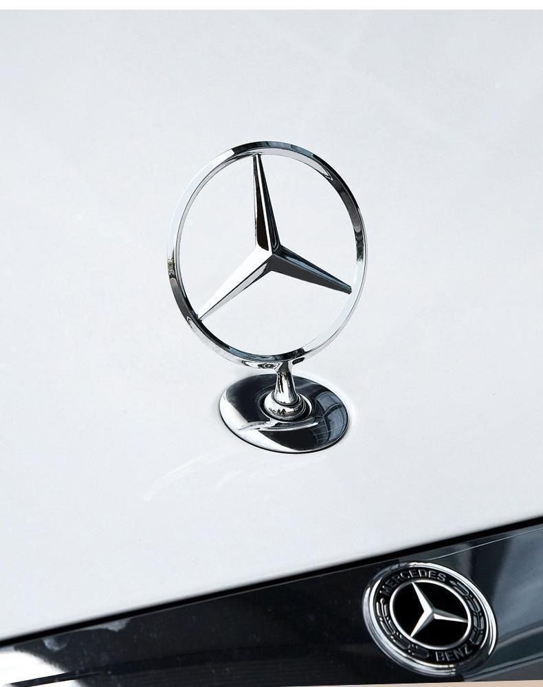 Suitable for E300L, S-Class, C200L, C180L, and C260L models; used for modifying the front emblem of vehicles with a standard engine hood