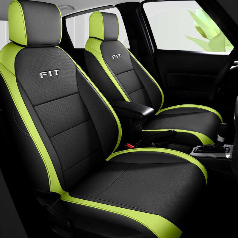 Honda Leather Car Seat Cover Full Set for Honda Fit LIFE 21-2024 (Modelə uyğun (Original) oturacaq örtükləri) - note-car-model-year-rear-row-half-cover