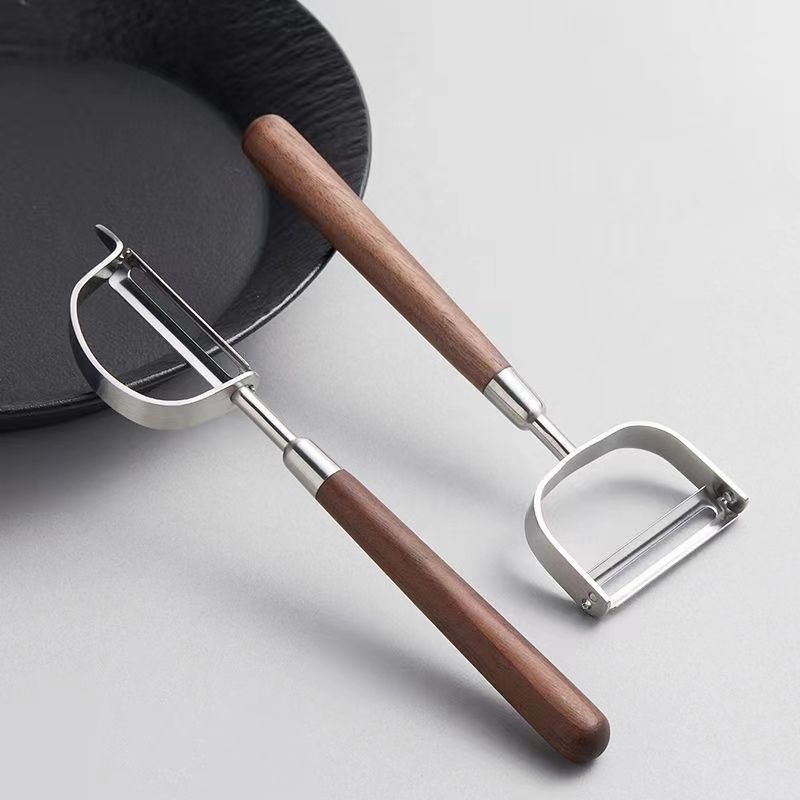 Walnut wood handle melon planer kitchen 304 stainless steel planer…