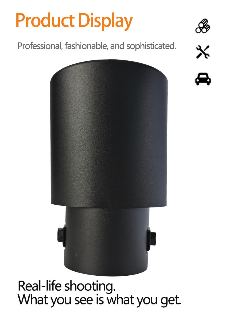 Suitable for Original Car Tail Pipe 5.2-5.8cm Diameter Fengfan New Sunshine Rena Car Exhaust Pipe Frosted Tail Pipe