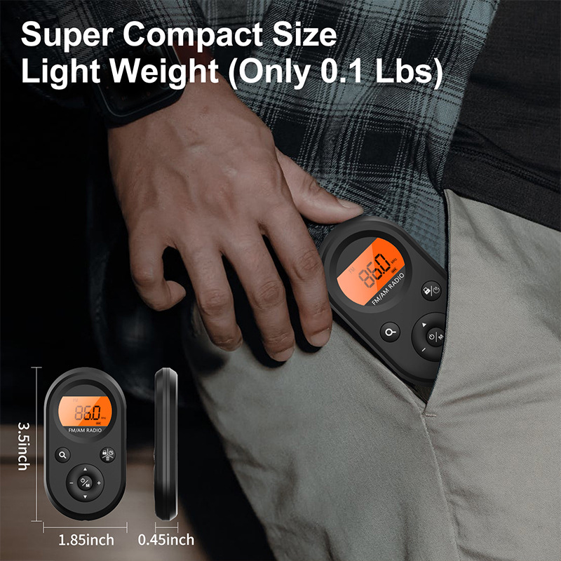 Transfronterizo nuevo bolsillo mini portátil Radio pequeño modelo de carga con retroiluminación FM/AM Conferencia Comercio Exterior suministro
