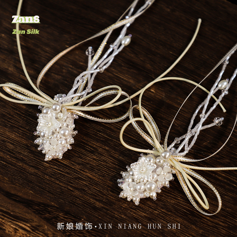 New Bridal Headwear Pearl Tassel Hairpin Set Wedding Dress Photo Shoot Makeup and Hair Accessories Hairpin Wholesale New Bridal Headwear Pearl Tassel Hairpin Set Wedding Dress Photo Shoot Makeup and Hair Accessories Hairpin Wholesale