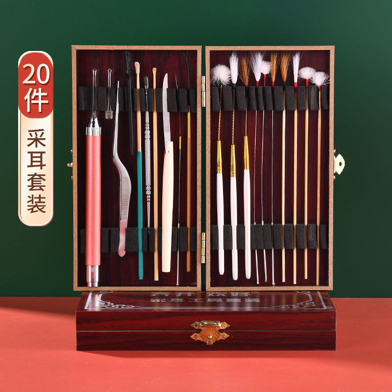 采耳的专用工具专业级工具全套高级打挖鹅毛耳勺神器带灯踩耳毛毛|undefined
