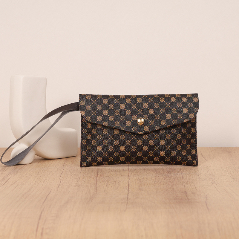 Bolso de Mano Tipo Sobre Retro de PU con Cierre Magnético para Uso Diario image 1