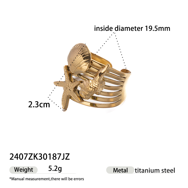 TENA Europa y América collar de acero inoxidable lujo ligero nicho oro y plata de dos colores mar playa viento conjunto de joyas productos de venta calientes
