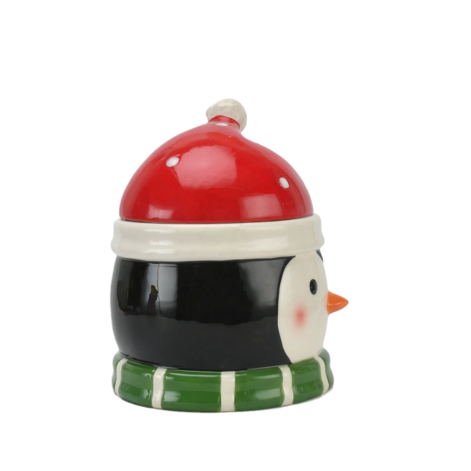Карамельная керамическая Christmas penguin snowman хранилище банка сделать старомодный горячий шоколад горячая банка