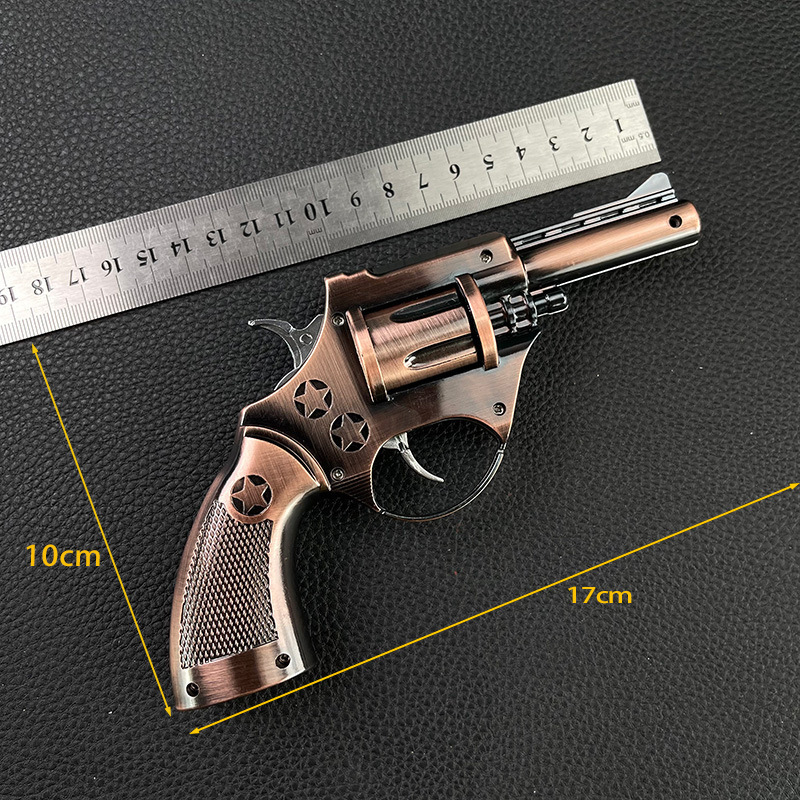 大型レザーケースリボルバーおもちゃモデルは改造できず、トリガーを発射することができず、リボルバーモデルガンの音だけを聞くことができます卸売|undefined