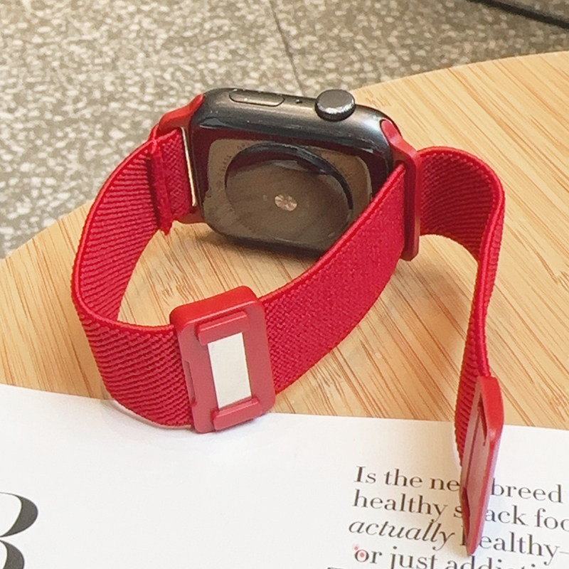 Suitable for Apple Watch plain elastic nylon S10 loop magnetic buckle iWatch strap Suitable for Apple Watch plain elastic nylon S10 loop magnetic buckle iWatch strap