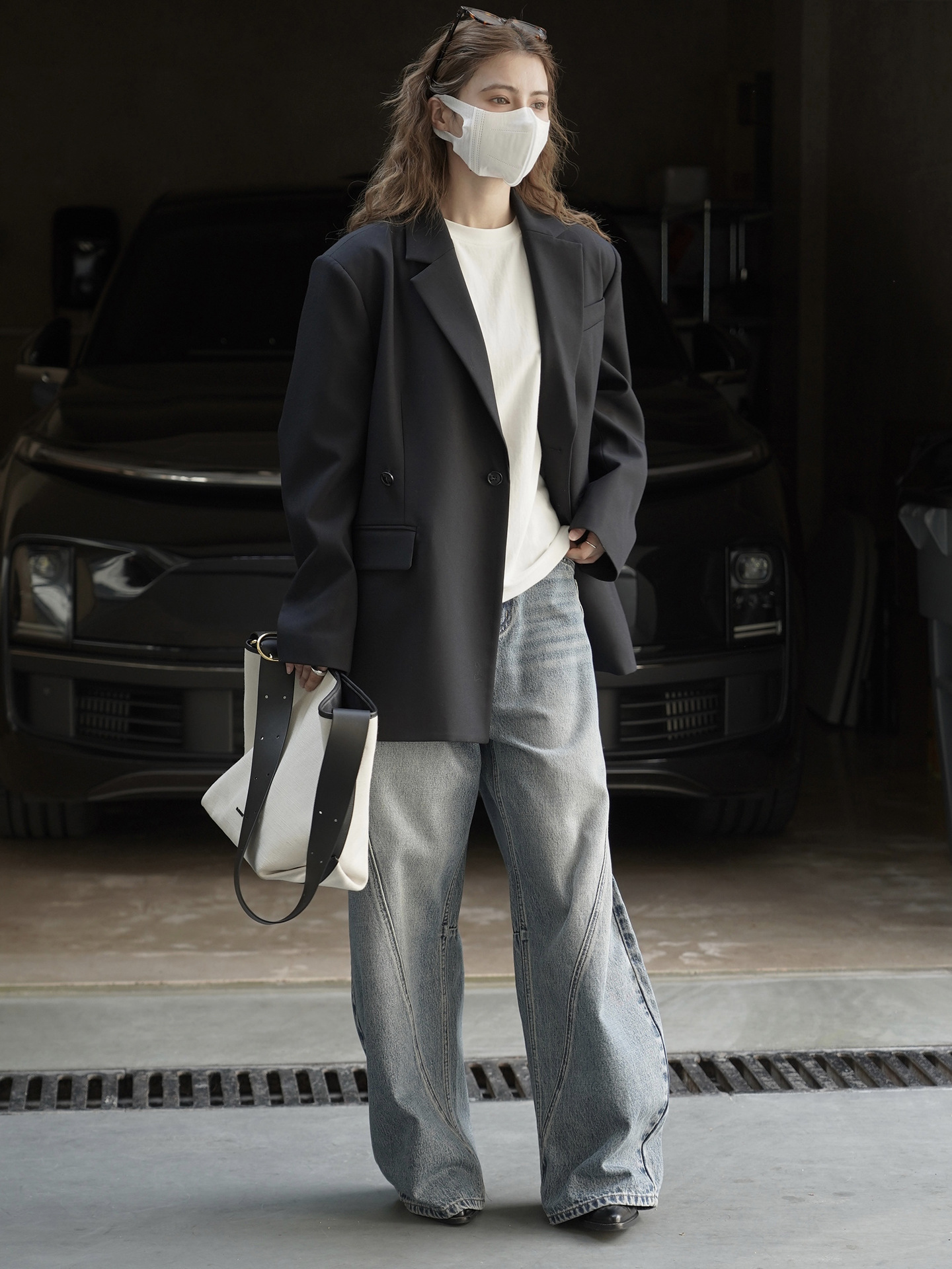 Xuman's New Winter Korean-style Fashionable Design Jacket With Diagonal Placket Back Slit, Loose Fit, Elegant And_ecoleips.com