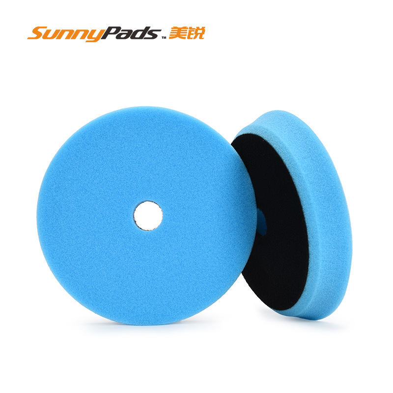 厂家供应平面海绵盘6寸自粘平面抛光盘汽车打蜡清洁海绵轮批发