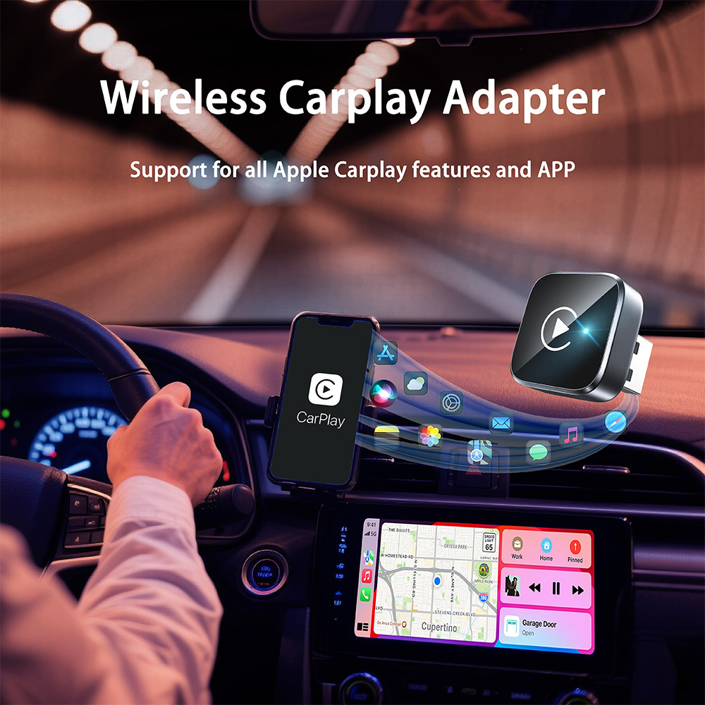 26 Years of Experience in Cross-Border Hot-Selling Wireless Carplay Box and Android Auto Adapter 2-in-1 for Cars, Converts Wired to Wireless