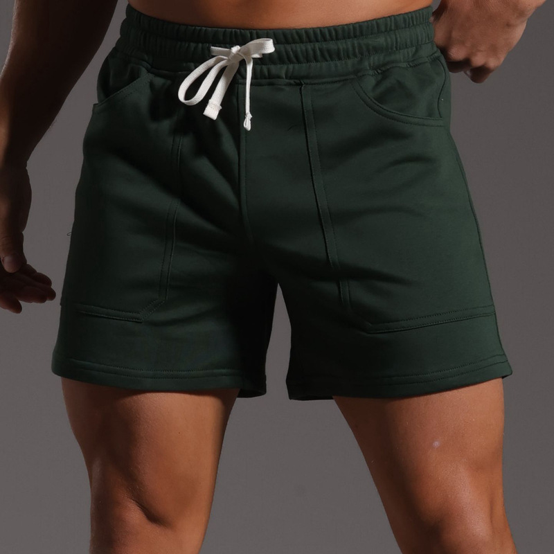 2026 Men's Sports Shorts, Knee-Length Cotton Shorts, Basketball Shorts, American-Style Muscle Fitness Running Shorts 2026 Men's Sports Shorts, Knee-Length Cotton Shorts, Basketball Shorts, American-Style Muscle Fitness Running Shorts