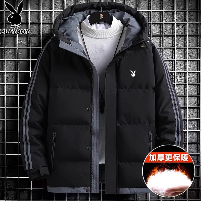 Tejido de alta densidad perfilado chaqueta de plumón hombre ropa de invierno vintage a prueba de viento engrosado chaqueta de herramientas de invierno de negocios ocio