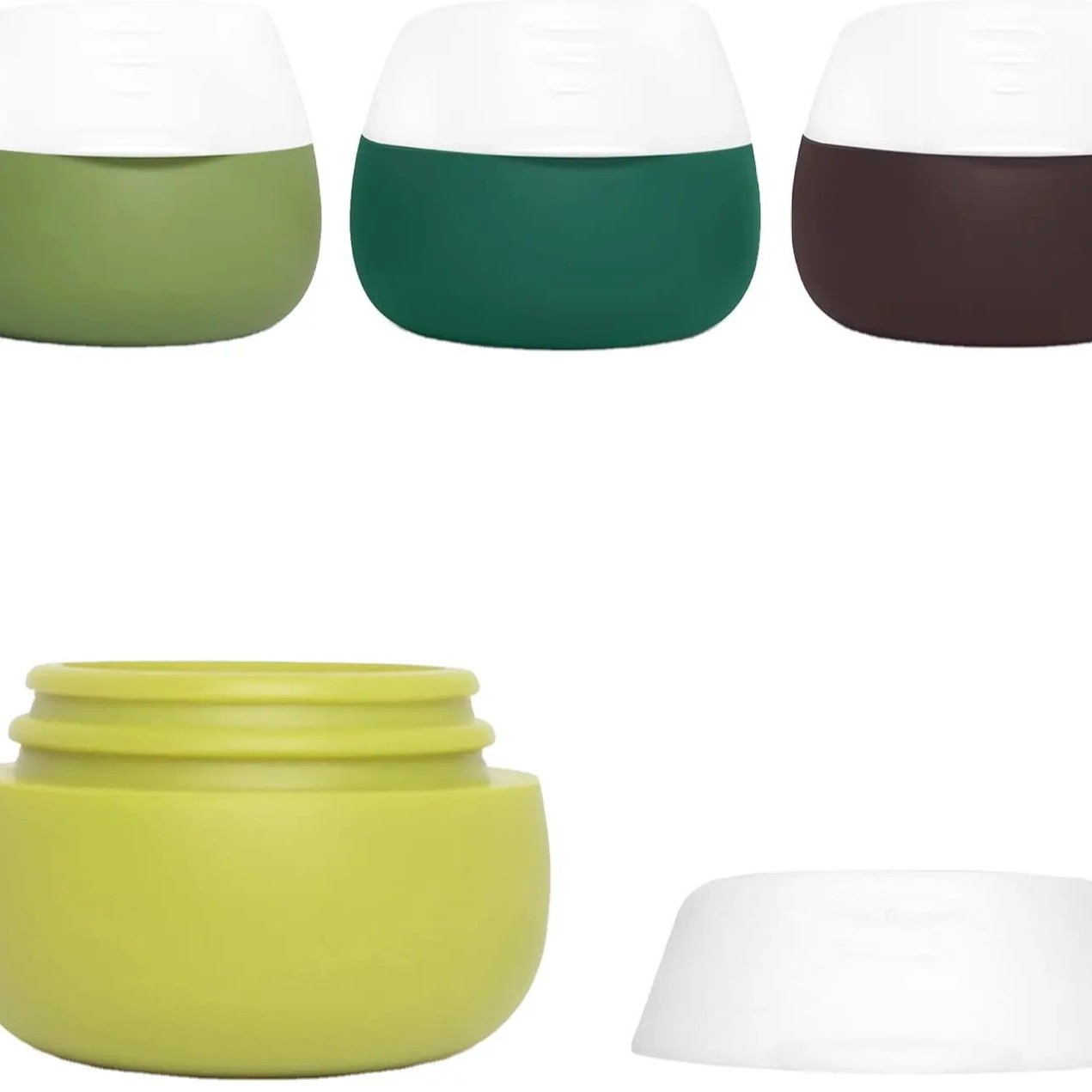 硅胶化妆品收纳盒美妆收纳分装盒旅行药物分装盒药盒小号硅胶盒