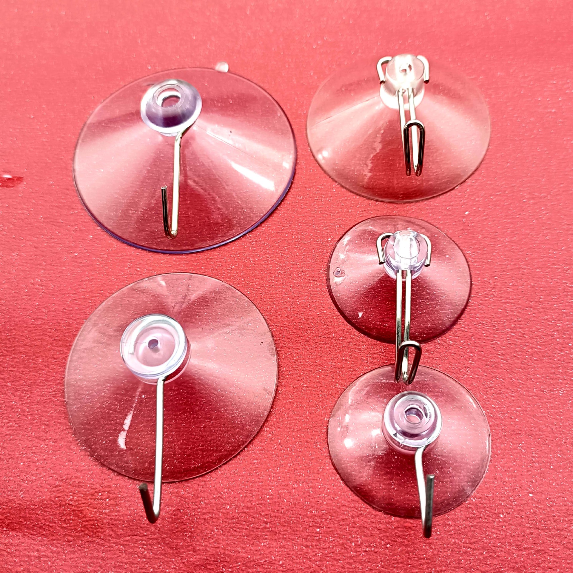 Venta caliente transfronteriza gancho lechón sin costura gancho adhesivo transparente vacío lechón metal hierro gancho reutilización