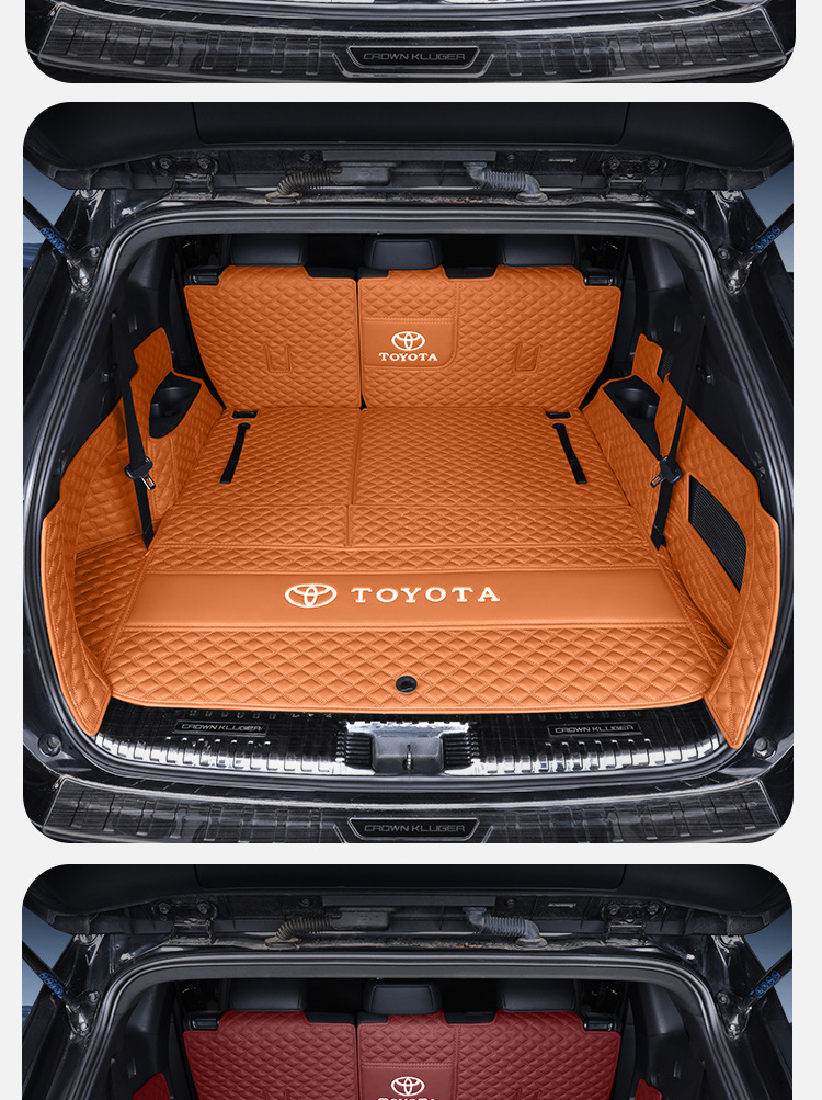 Suitable for Toyota Highlander Trunk Mat 7-Seater Supplies, Modified Old Models 09-26, Fully Enclosed Trunk Mat