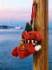Christmas Red Horse-Black and White Scarf [Handstring Style]