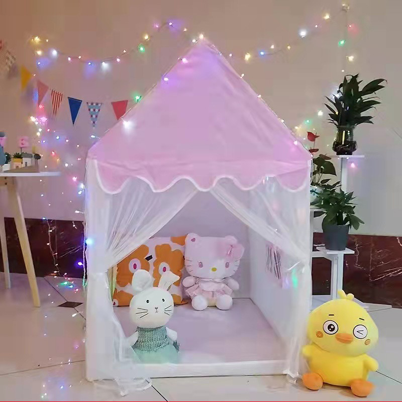 Boys Girls Children's Tent Indoor Pink Blue Small House Baby Toy House Princess Game House