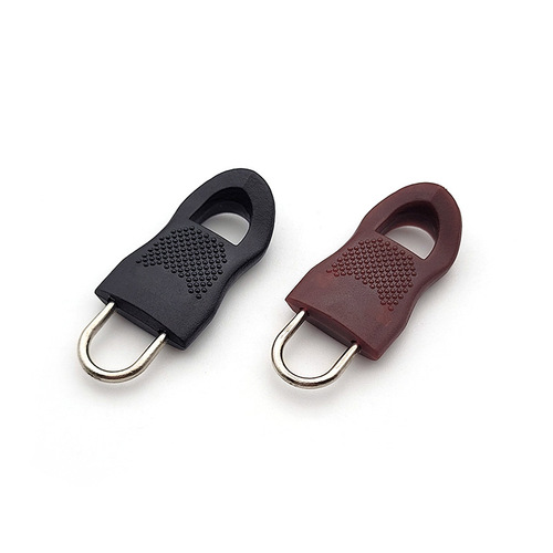 Removable zipper head rubber zipper head buckle bag jacket universal plastic pull tab replacement pull head pendant buckle