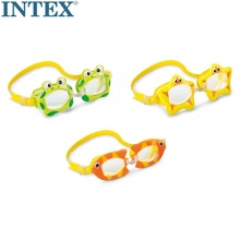 INTEX55610新款儿童泳镜护目镜防雾大框游泳眼镜男童女童潜水泳镜