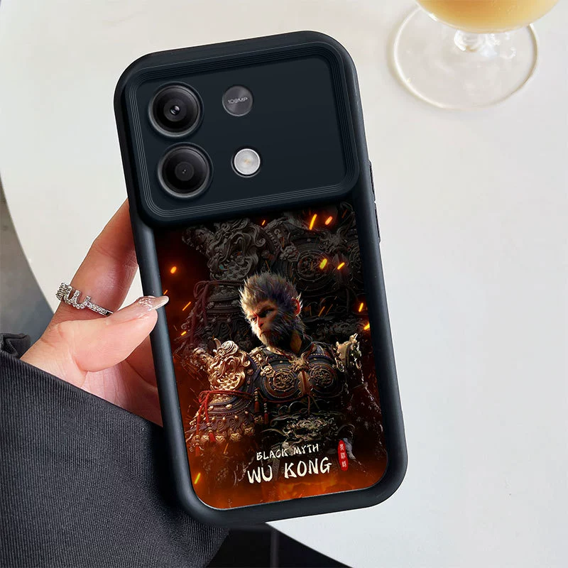 Подходящая для Xiaomi pocoX6 Redmi 12 всесезонная чехол для мобильного телефона черный Гоку аниме Ника Лифи 9A